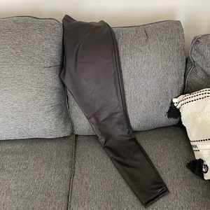 Faux leather leggings